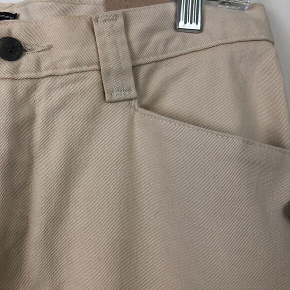 NWT Lee Size 10 Medium Plain Front Pleated Stretch Tan Jeans!! - Picture 10 of 13